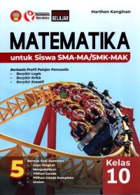 Image of MATEMATIKA PROFIL PANCASILA untuk Siswa-MA/SMK-MAK Kelas 10 KM