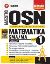 Image of Maestro OSN Olimpiade Sains Nasional Matematika SMA/MA Volume 1 Sukino 2022